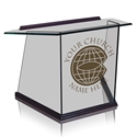 Table Top Lectern - Clear Glass